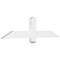 Ekena Millwork Eugene Architectural Grade PVC Gable Bracket, 48"W x 12"H x 2"D x 4"F, 6/12 Pitch GBP048X12X0204EUG00 - alternate 1